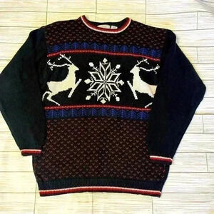 Vintage Bugle Boy Fair Isle Christmas Sweater
